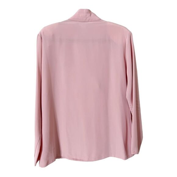 Pendleton Long Sleeve Pink Double Breasted Blouse Size 12 - Picture 2 of 6
